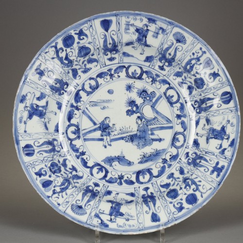 Karak dish with scholar, China Ming dynasty Wanli period 1573-1619 - 