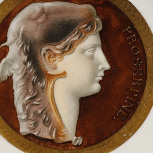 Porcelain & Faience  - Plate Proserpine Sèvres cameo service circa 1808