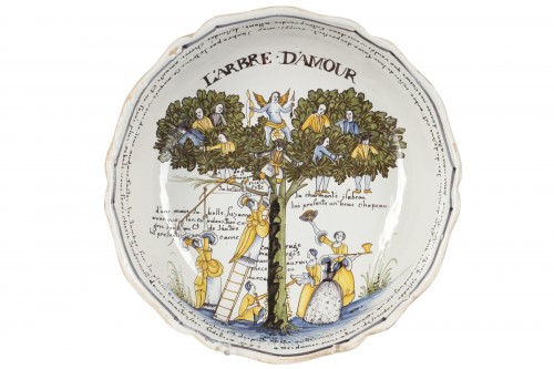 Jatte à l'arbre d'amour, Nevers circa 1790