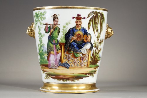 Porcelain & Faience  - Pair of planters attributed to Jacob Petit circa 1830-1840