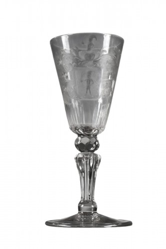Large German Armorial Glass, 18th Century
