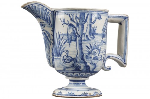 Ewer, Nevers faience, Conrade studio, circa 1650–1660