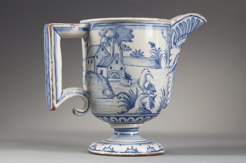 Ewer, Nevers faience, Conrade studio, circa 1650–1660 - Porcelain & Faience Style Louis XIV