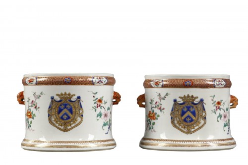Pair of Chinese Wine Coolers for the Duke of Villeroy, circa 1730–1734