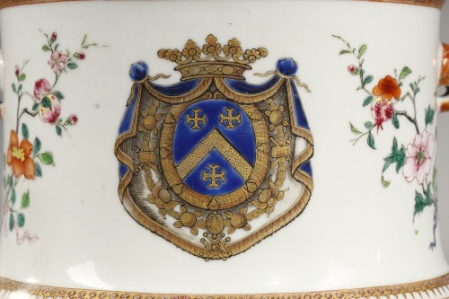 Paire de rafraichissoirs à bouteilles chine pour le Duc de Villeroy vers 1730---1734 - 