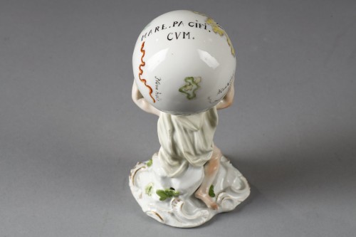 Atlas Bearing the World, Meissen porcelain, circa 1750 - 