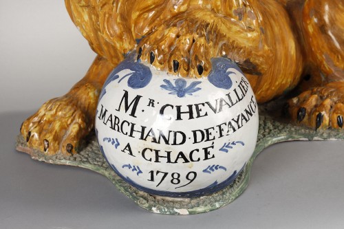 “The only known faience maker’s shop sign dated 1789.” - Porcelain & Faience Style 