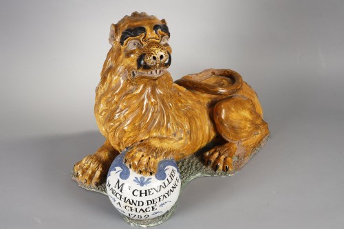 18th century - “The only known faience maker’s shop sign dated 1789.”