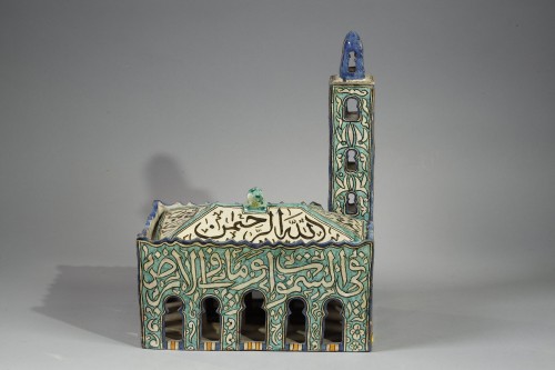 Porcelain & Faience  - Illuminators’ inkwell in Moroccan faience from Fez, circa
