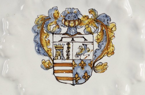 Large maiolica dish, Italy Deruta Manufacture early 17th century - Porcelain & Faience Style 