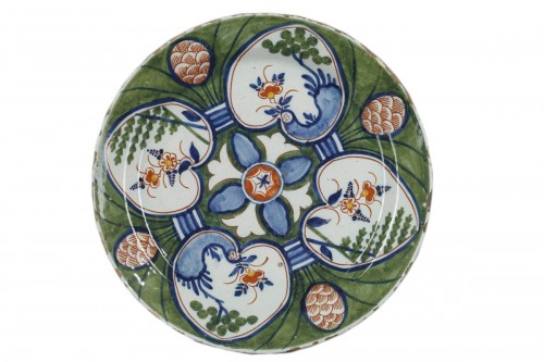 Petit plat en faience de Delft Première moitié du 18e siècle