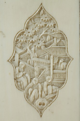 CHINA : Canton, ivory booklet, second half of 19th century - Objects of Vertu Style 
