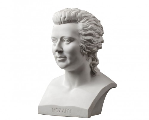 KPM Berlin - 19th century Mozart biscuit bust