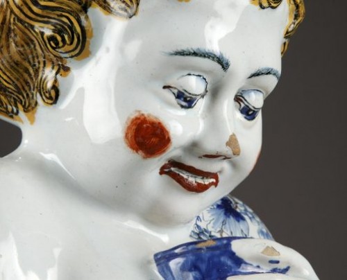 Lille, faience fontain depicting Bacchus, mid 18th century - 