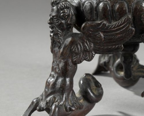 Objects of Vertu  -  Tripod inkwell in bronze, Venice or Padua late 16th century