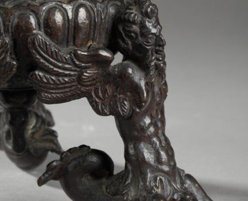  Tripod inkwell in bronze, Venice or Padua late 16th century - 