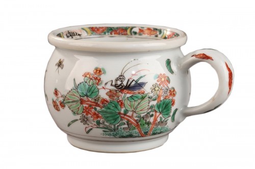 Porcelaine de Chine, Zhadou décoré en émaux de la famille verte Kangxi (1662 - 1722)