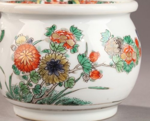 CHINA EXPORT WARE : Famille verte Zhadou. 18th century - Porcelain & Faience Style 