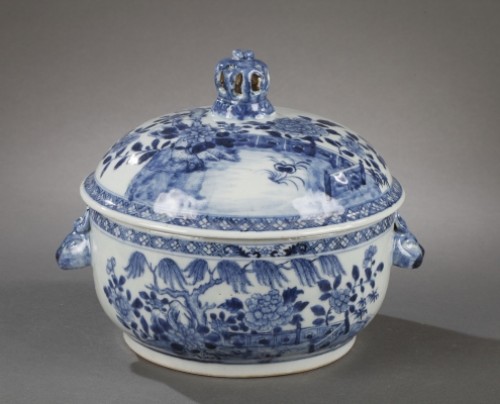 Paire de soupières Chine de commande Période Qianlong 1736 - 1795 - Galerie Théorème