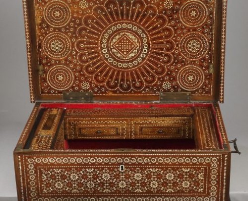 Spain, Granada - Wood Casket Mudejar Art circa 1500 - 