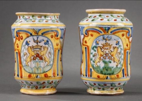 Pair of pills jars, Venice end of 16th century - 