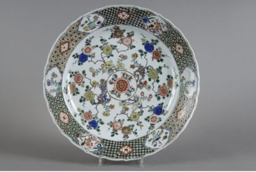 Paire de grands plats - Chine Kangxi 1662 - 1722 - Céramiques, Porcelaines Style 
