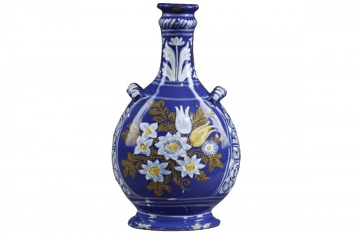 Nevers Faience bottle 17 th century circa 1650 1660