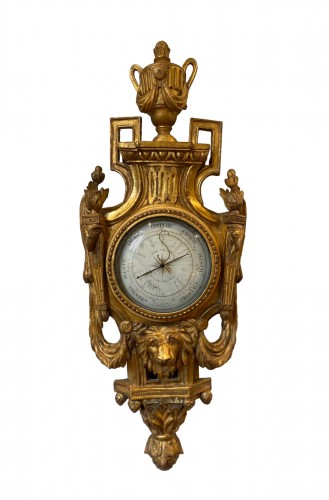 Louis XVI Giltwood Barometer