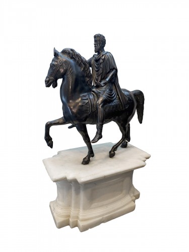 Bronze equestrian of Marcus Aurelius, Italian work circa 1800