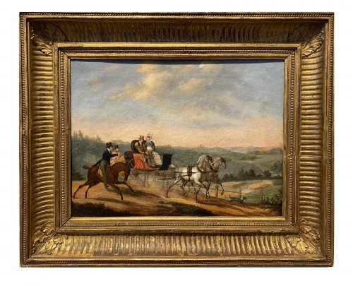 Attelage -  Edouard Swebach (1800-1870)