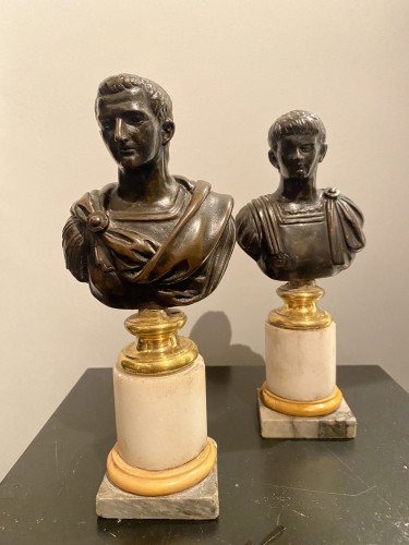 Pair of small busts - Decorative Objects Style 