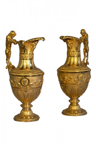 Pair of ewers attributed to Pierre-Philippe Thomire