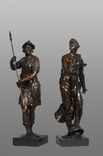 Mars et Vénus, travail vénitien circa 1600 attribué à Tiziano Aspetti - Sculpture Style 