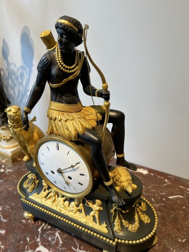 Pendule symbolisant l'Afrique - Horlogerie Style Empire
