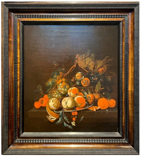 Nature morte aux fruits , école flamande du 17e siècle