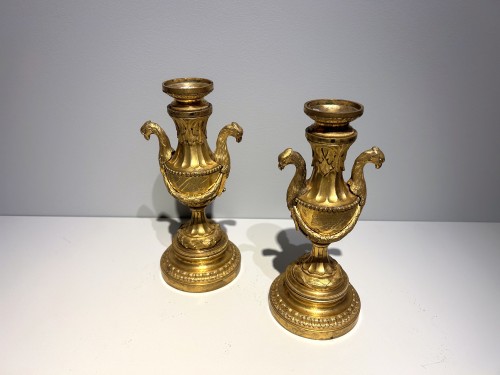Paire de cassolettes Louis XVI - Luminaires Style 
