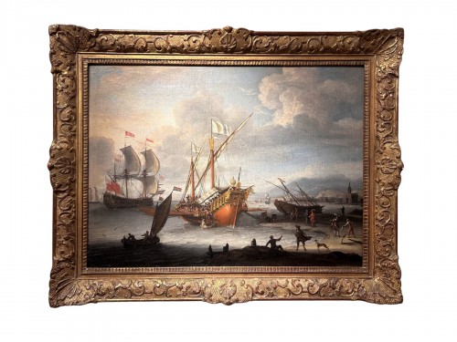 Marine signée Laureys a Castro (1644 -1700)