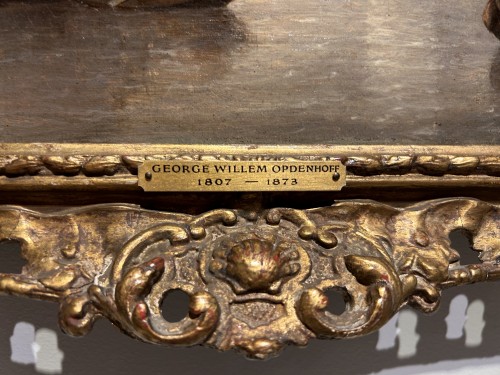 Marine signée Opdenhoff (1807-1873) - Tableaux et dessins Style 