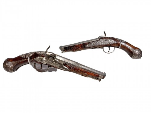 Paire de pistolets italien vers 1720.1730