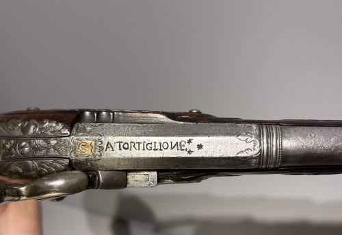 Collections Armes & Souvenirs Historiques - Paire de pistolets italien vers 1720.1730