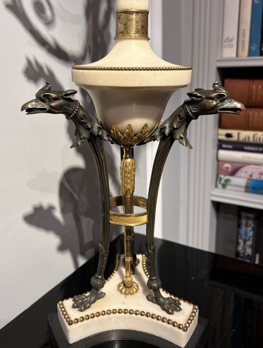 Luminaires Bougeoirs et Chandeliers - Paire de grands candélabres Louis XVI