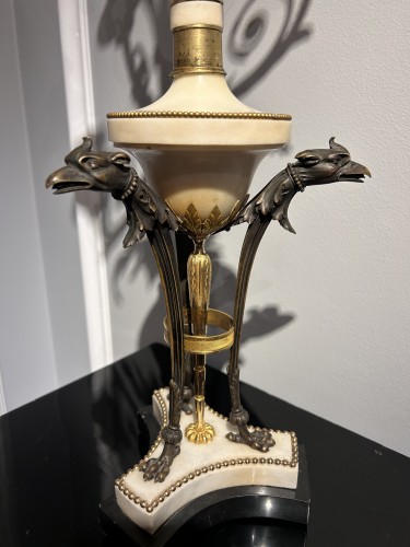 XVIIIe siècle - Paire de grands candélabres Louis XVI