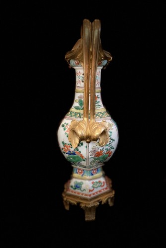 Pair of Chinese porcelain ewers - Porcelain & Faience Style 