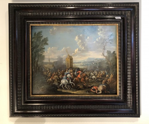 Tableaux et dessins Tableaux XVIIIe siècle - Paire de scènes de bataille attribuées à Karel Breydel (1678-1733)