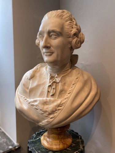 Buste présumé de Jean-Jacques Rousseau - Sculpture Style 