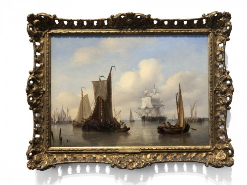 Marine animée - George Willem Opdenhoff (1807-1873)