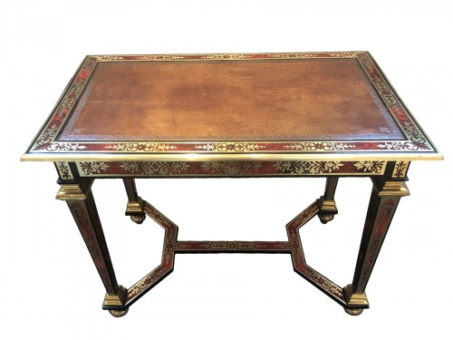 Small Louis XIV period table in marquetry of Boulle type