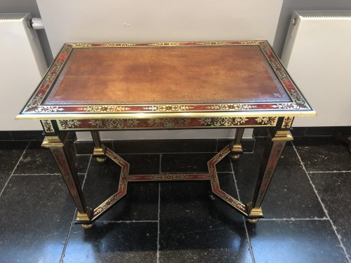 Small Louis XIV period table in marquetry of Boulle type - Furniture Style 