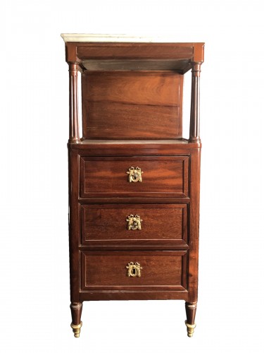 Louis XVI mahogany officer's barber