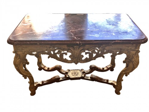 French Regence giltwood game table